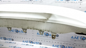 Rear bumper bare Toyota Camry v50 12-14 usa LE XLE white, dented, crack in mount