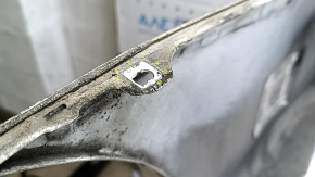 Rear bumper bare Toyota Camry v50 12-14 usa LE XLE white, dented, crack in mount