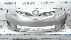Front bumper bare Toyota Camry v40 10-11 silver, pressed, scratches