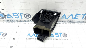 Left dashboard air vent deflector for Toyota Camry v40, dark gray and chrome