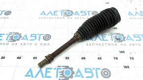 The right steering rod of a Toyota Camry V40 is rusty.
