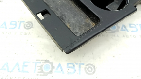 Hyundai Sonata 11-15 center console trim with cup holder, black, no trim or buttons, scratches, crack