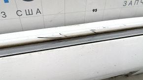 Left side sill for Toyota Camry v50 12-14 usa LE XLE with white chrome, scratches