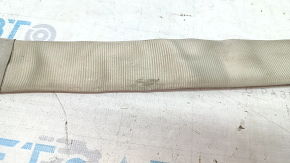 Rear left seat belt, dual, with pyrotechnic insert, Ford Fusion mk5 13-16, beige, dry-cleanable, worn