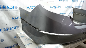 Bare rear bumper for Honda Accord 18-22 with parking sensors, silver, dented, tears, broken mount