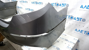 Bare rear bumper for Honda Accord 18-22 with parking sensors, silver, dented, tears, broken mount