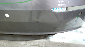 Bare rear bumper for Honda Accord 18-22 with parking sensors, silver, dented, tears, broken mount