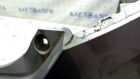 Bare rear bumper for Honda Accord 18-22 with parking sensors, silver, dented, tears, broken mount