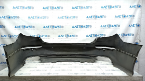 Bare rear bumper for Honda Accord 18-22 with parking sensors, silver, dented, tears, broken mount