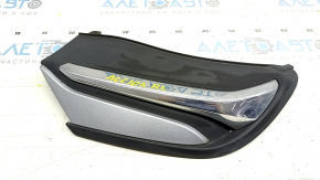Left muffler cap for Honda Accord 18-22 EXL, touring, with chrome, gray insert, sand