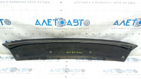Honda Accord 18-22 rear bumper lower trim, gloss black, with dark chrome molding, scratches, molding peeled off