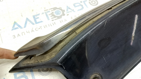Honda Accord 18-22 rear bumper lower trim, gloss black, with dark chrome molding, scratches, molding peeled off