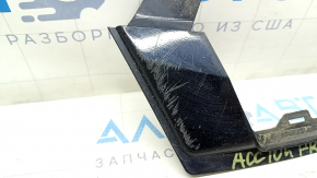 Right front bumper eyelash under the headlight of a Honda Accord 18-20, gloss black, scratches