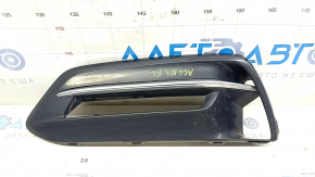 Left bumper grille for Honda Accord 18-20 hybrid, under fog lights, gloss black, sand, tipped