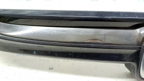 Honda Accord 18-20 Touring Upper Grille Moldings, Center Molding with Eyelashes, 7-Piece, Glossy, Dark Chrome, Sand