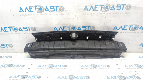 Infiniti QX30 17-19 trunk opening trim with chrome insert, scratches, nicks on the chrome