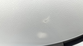 Toyota Camry v40 rear left door panel, gray, gray leather armrest, wood insert, whitened plastic, scratches, needs cleaning