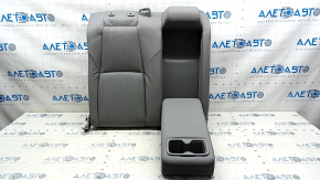 Rear row of seats, 2nd row, upper part, right, Honda Accord 19-22, gray leather, heated, with armrest, perforation