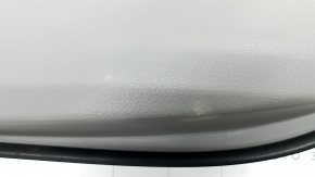 Toyota Camry v40 rear right door panel, gray, gray leather armrest, wood insert, whitened plastic, scratches, needs cleaning, cracked leather