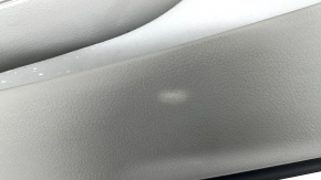 Toyota Camry v40 front right door panel, gray, gray leather armrest, wood insert, no controls, whitened plastic