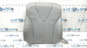 Toyota Camry v40 10-11 heated passenger seat back upholstery, gray leather, dented, needs cleaning