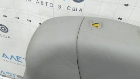 Toyota Camry v40 10-11 heated passenger seat back upholstery, gray leather, dented, needs cleaning