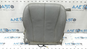 Toyota Camry v40 10-11 heated passenger seat upholstery, gray leather, dented, needs cleaning, scuffed, scratches