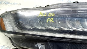 Right front headlight, bare, Honda Accord 18-22 Touring, hybrid, sand