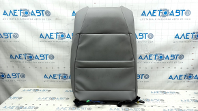 Driver's seat upholstery, upper part, Honda Accord 18-22, gray leather, heated, ventilated, perforated