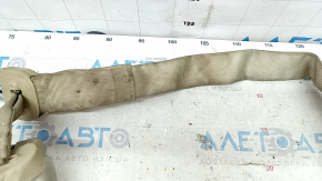 Rear right seat belt, paired, with pyrotechnic cartridge, Ford Fusion mk5 15-20, beige, dry-cleanable