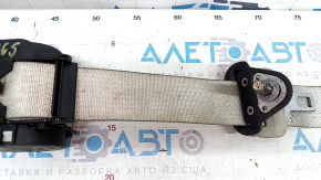 Rear seat belt, 3rd row, left, Ford Flex 2009-2011, beige, dry-cleanable