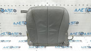 Driver's seat cushion cover for Toyota Camry v40 10-11 with heating, gray leather, wrinkled, needs cleaning, scuffed, cracked, scratches