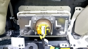 Toyota Prius 50 Prime 17-22 black dashboard with airbag for a large display, ready for cleaning