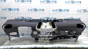 Toyota Prius 50 Prime 17-22 black dashboard with airbag for a large display, ready for cleaning