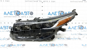 Left front headlight assembly for Toyota Prius 50 Prime 17-19 LED with seal and upper mount, sand