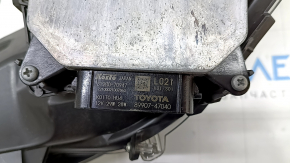 Left front headlight assembly for Toyota Prius 50 Prime 17-19 LED with seal and upper mount, sand