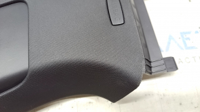 Left center pillar trim, upper belt, VW Jetta 19-24, black, scratches