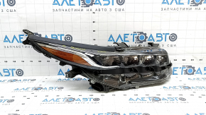 Right front headlight assembly for Toyota Prius 50 Prime 17-19 LED with seal and upper mount, sand