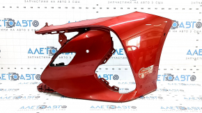 Front left bumper for Toyota Prius 50 Prime 17-22 with parking sensors, red, scratches