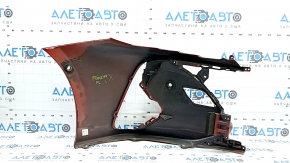 Front left bumper for Toyota Prius 50 Prime 17-22 with parking sensors, red, scratches