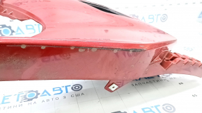 Front right bumper for Toyota Prius 50 Prime 17-22 with parking sensors, red, scratches