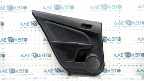 Door trim panel rear left Toyota Prius 50 Prime 17-22 black, insert black leather, armrest leather black, scratches