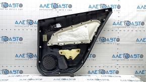 Door trim panel rear left Toyota Prius 50 Prime 17-22 black, insert black leather, armrest leather black, scratches