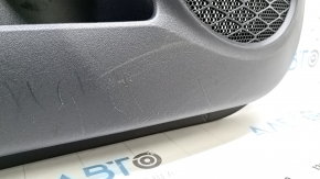 Front left door panel for Toyota Prius 50 Prime 17-22 black, black leather insert, black leather armrest, scratches