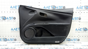 Door trim panel front right Toyota Prius 50 Prime 17-22 black, insert black leather, armrest leather black, scratches