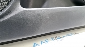 Door trim panel front right Toyota Prius 50 Prime 17-22 black, insert black leather, armrest leather black, scratches