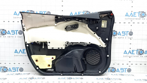 Door trim panel front right Toyota Prius 50 Prime 17-22 black, insert black leather, armrest leather black, scratches