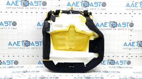 Rear seats, 2nd row, lower right, Toyota Prius 50 Prime 17-22, black leather
