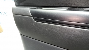 Rear left door panel, Jeep Patriot 11-17, black with black plastic insert, black plastic armrest, scratches, scratches