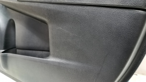 Front right door panel for Toyota Camry v55 15-17, black, black leather armrest, black leather insert, scratches